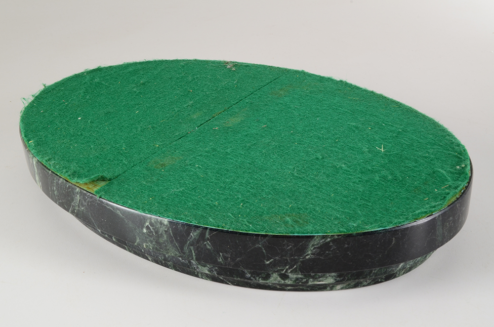 Dark Green Marble Pedestal Base