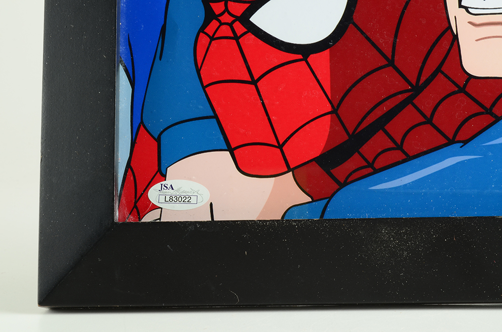Autographed Panel where "Stan Lee Meets  Spiderman"