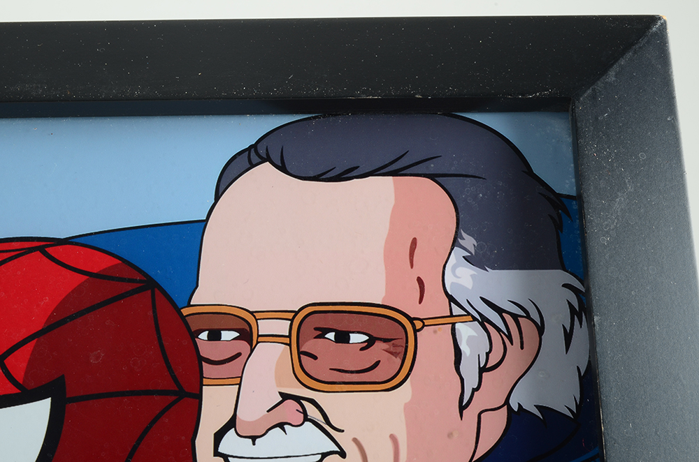 Autographed Panel where "Stan Lee Meets  Spiderman"