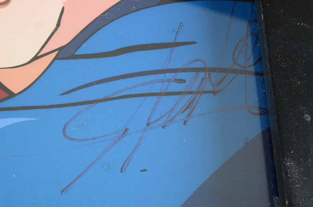 Autographed Panel where "Stan Lee Meets  Spiderman"