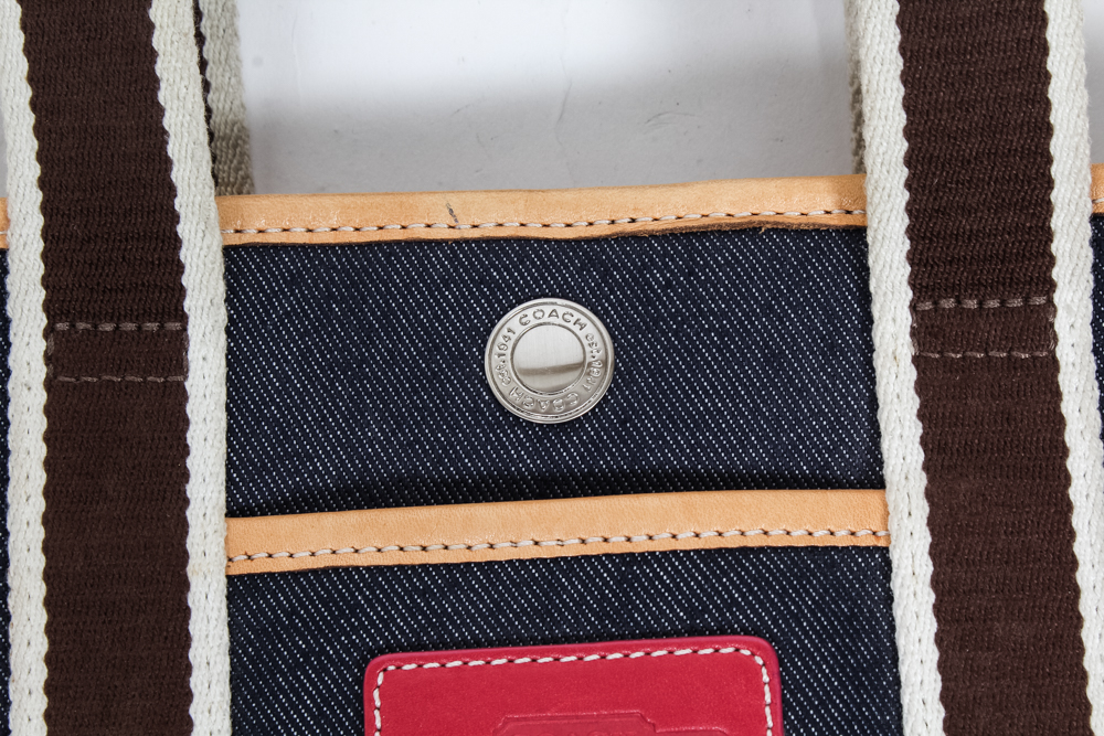 Coach Blue Denim Satchel