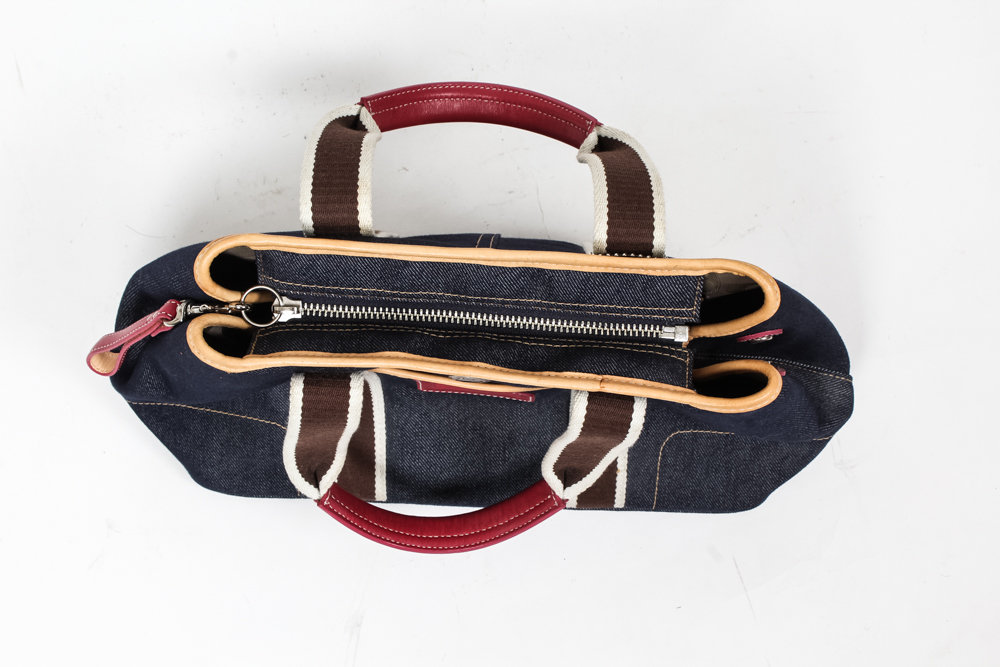 Coach Blue Denim Satchel