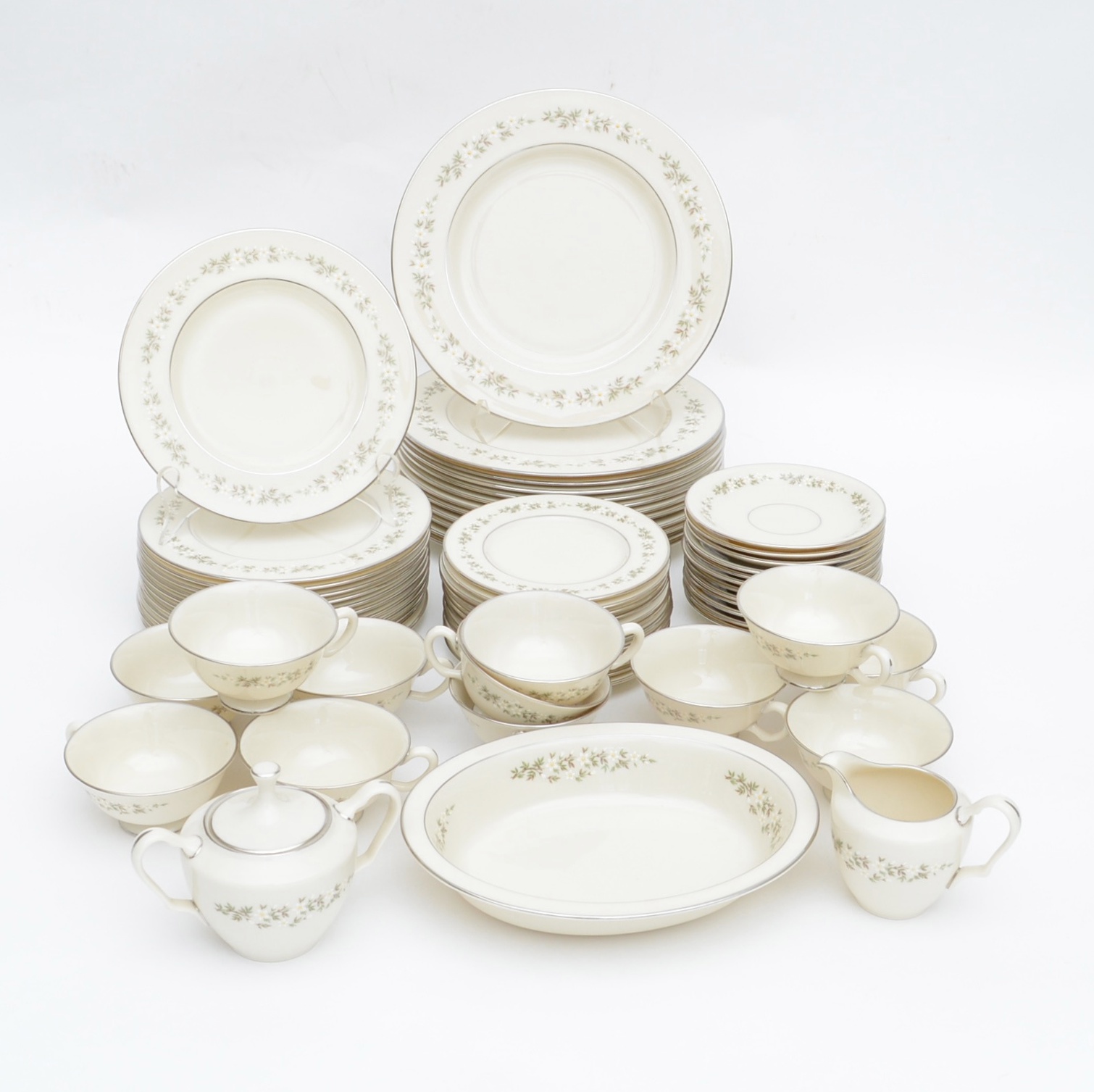 Lenox "Brookdale" China Collection, Sixty Three Pieces