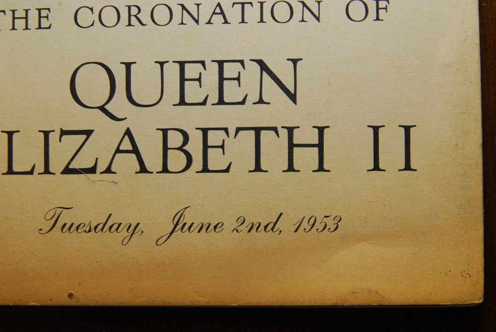 Queen Elizabeth Coronation Programs