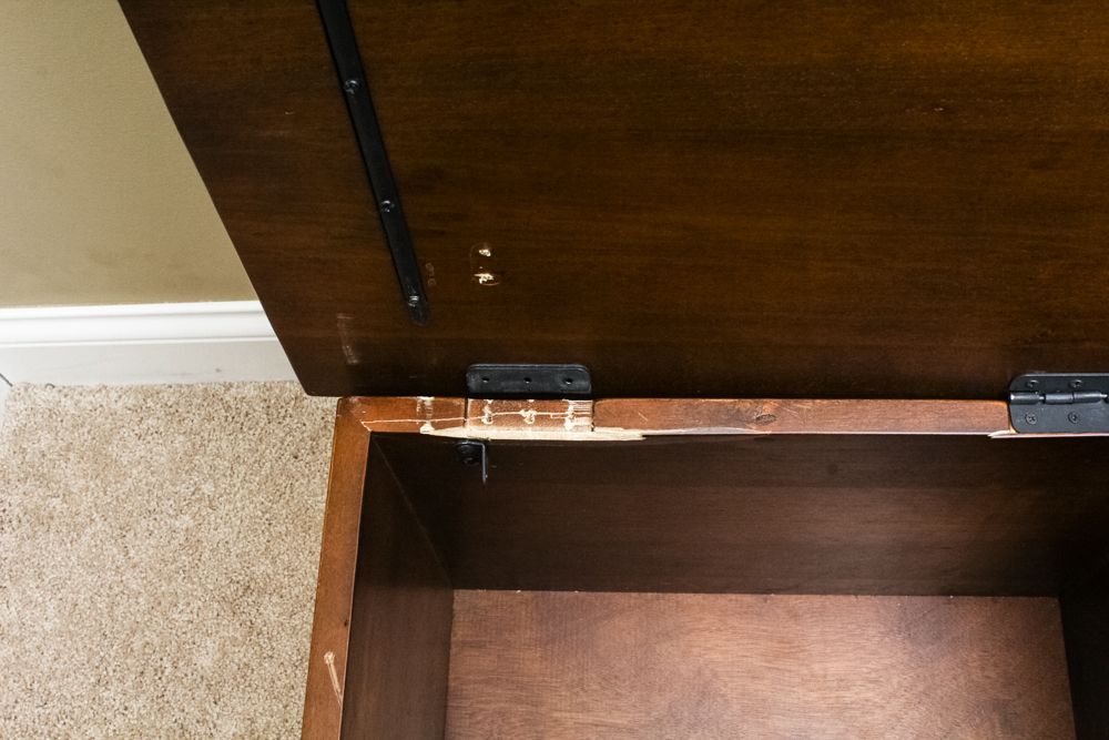 Wooden Trunk Side Table Set