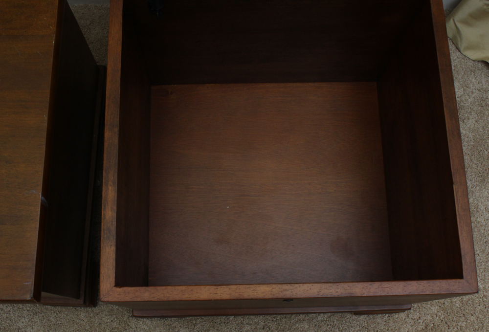 Wooden Trunk Side Table Set