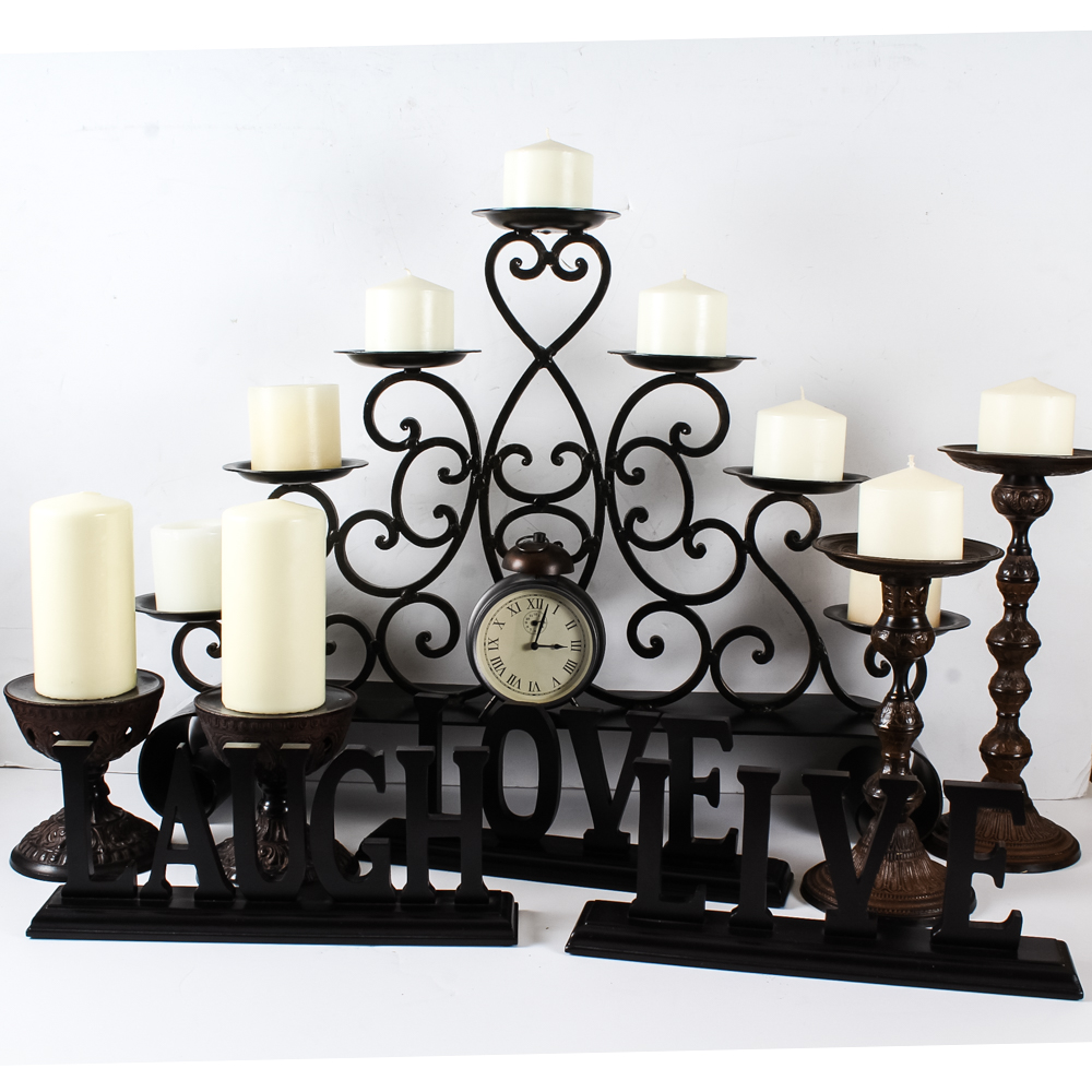 Illuminating Mantel Furnishing