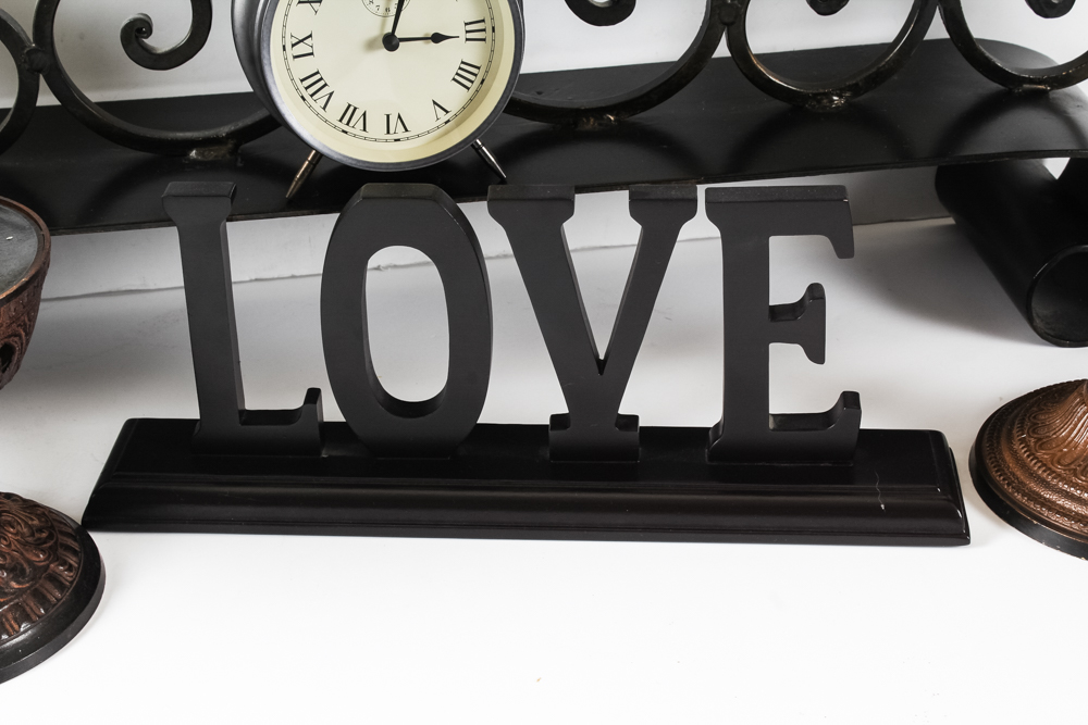 Illuminating Mantel Furnishing