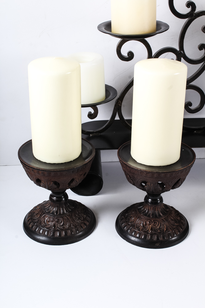 Illuminating Mantel Furnishing