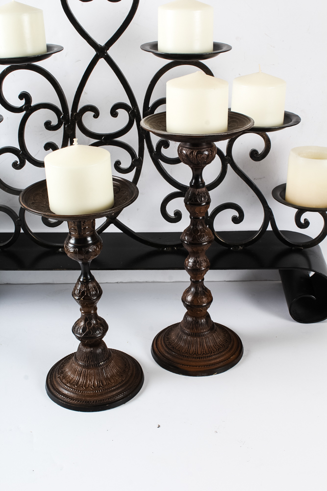 Illuminating Mantel Furnishing