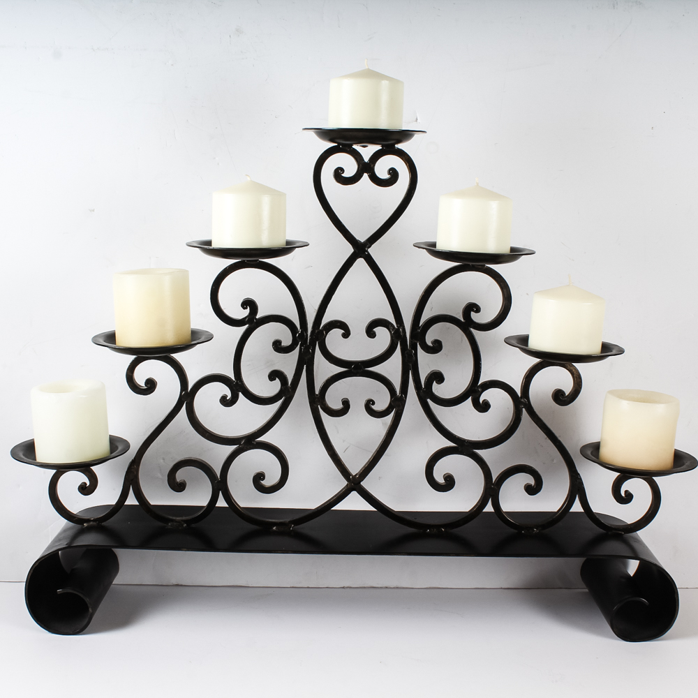 Illuminating Mantel Furnishing