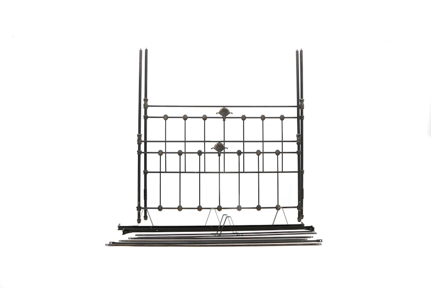 King-Size Wrought Iron Bed Frame