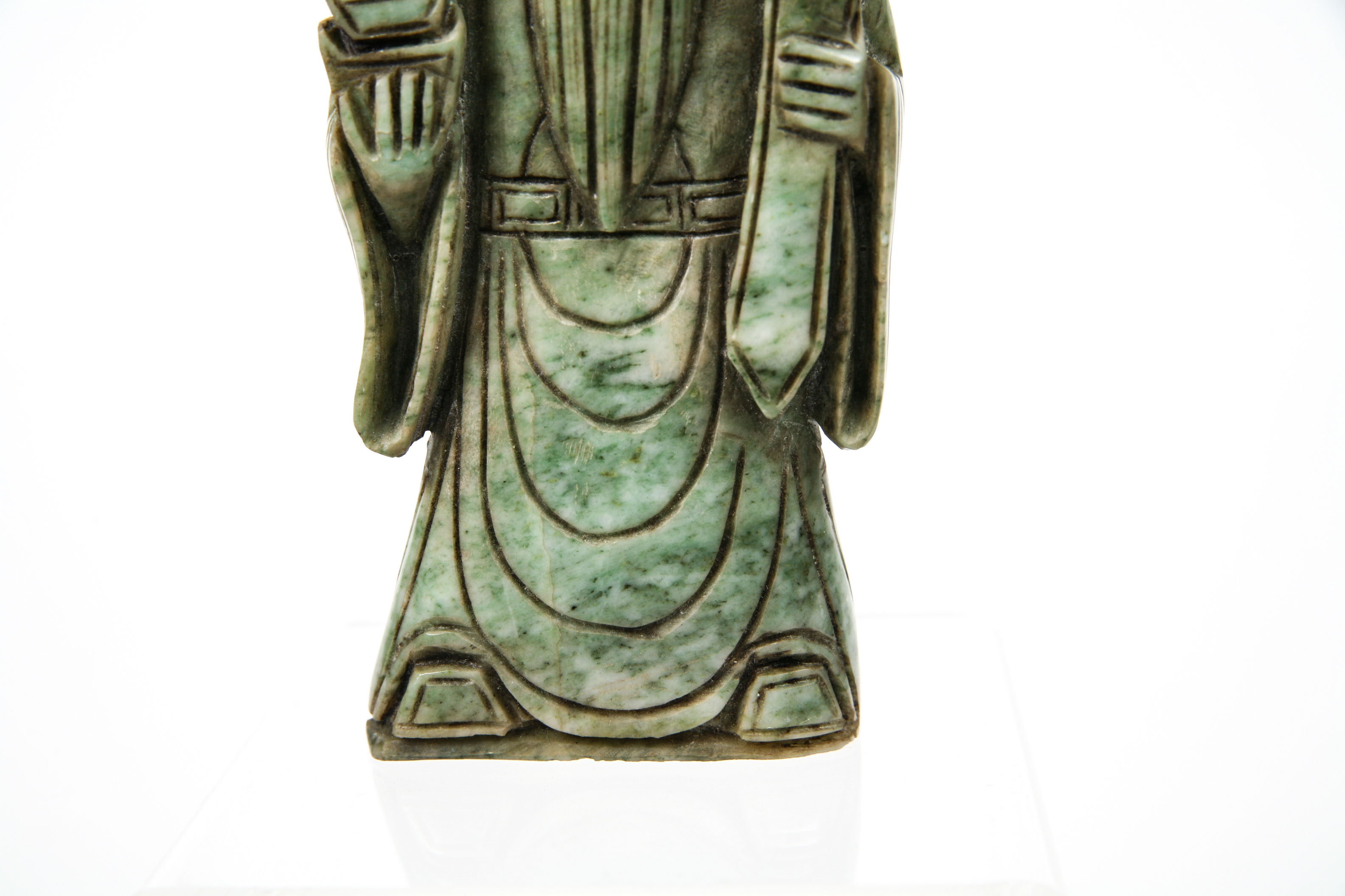 Chinese Nephrite Jade God of Wealth Figurine