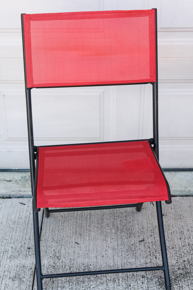 Trio of Outdoor Folding Chairs