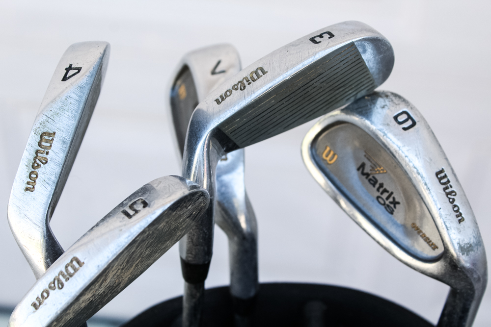 Wilson Golf Clubs in USA Golf Bag