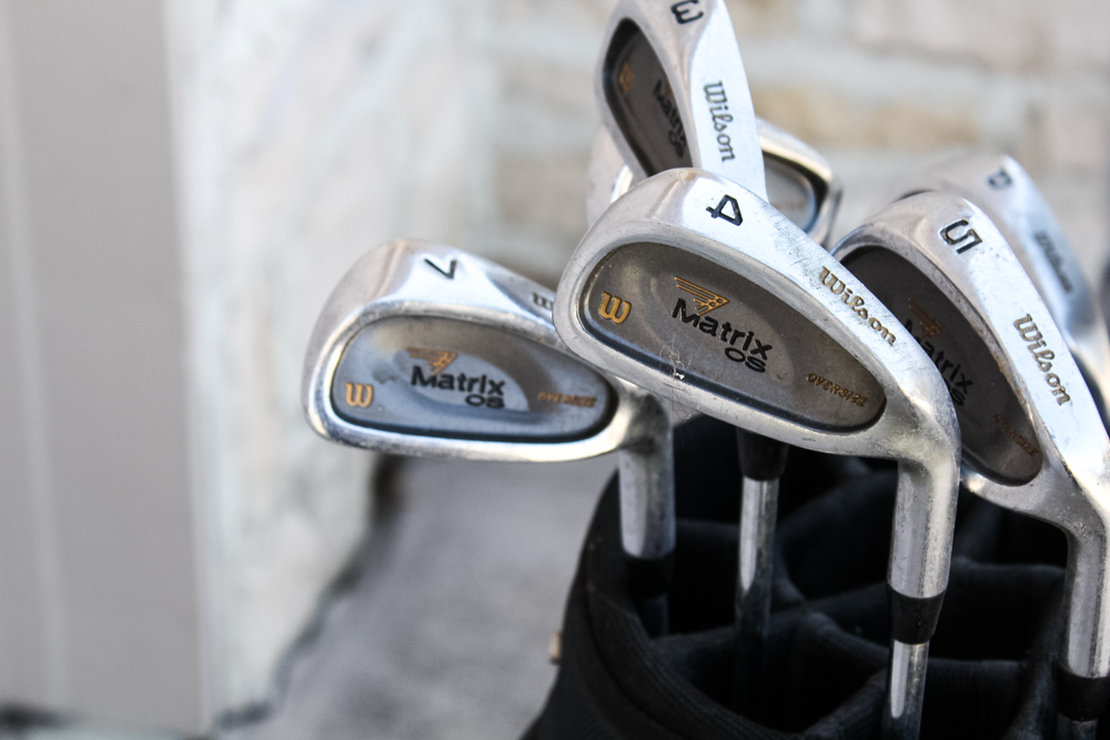 Wilson Golf Clubs in USA Golf Bag