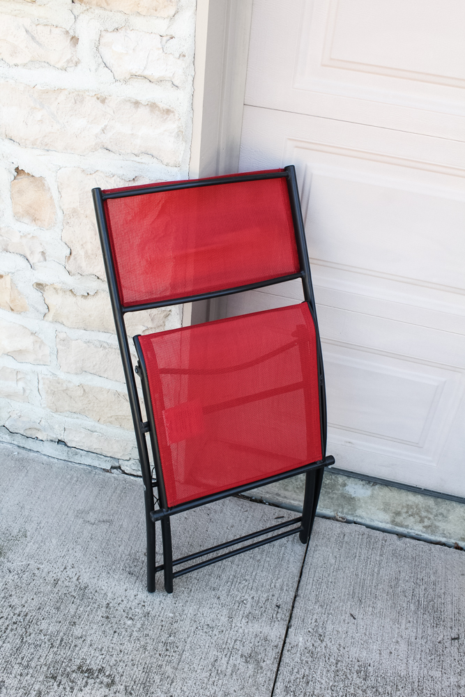Trio of Outdoor Folding Chairs