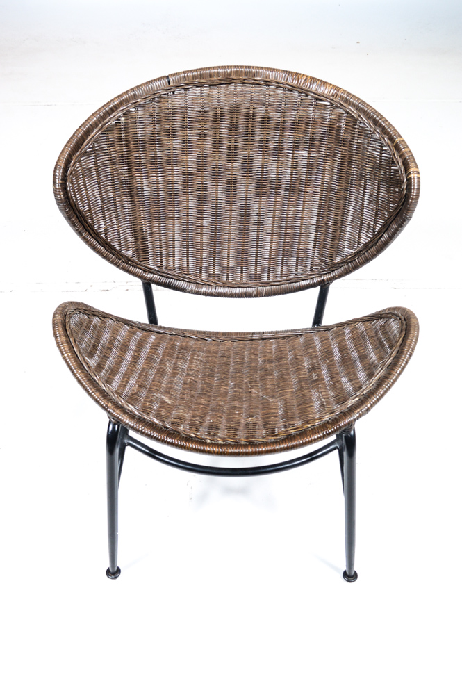 Mid Century Modern Rattan Wicker Chair