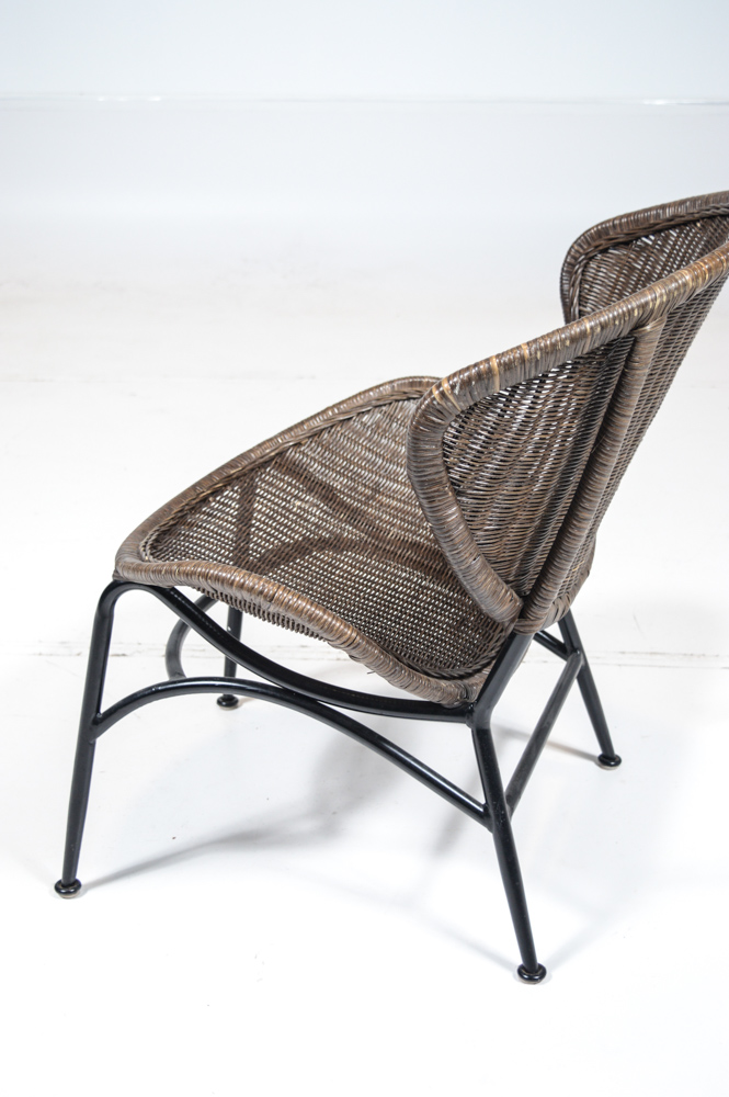 Mid Century Modern Rattan Wicker Chair