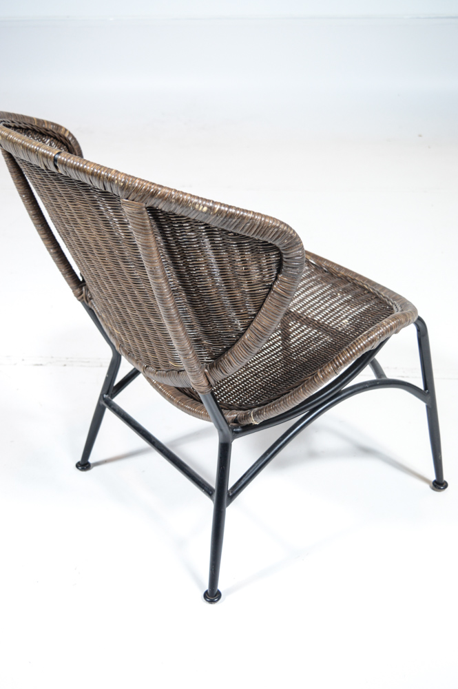 Mid Century Modern Rattan Wicker Chair