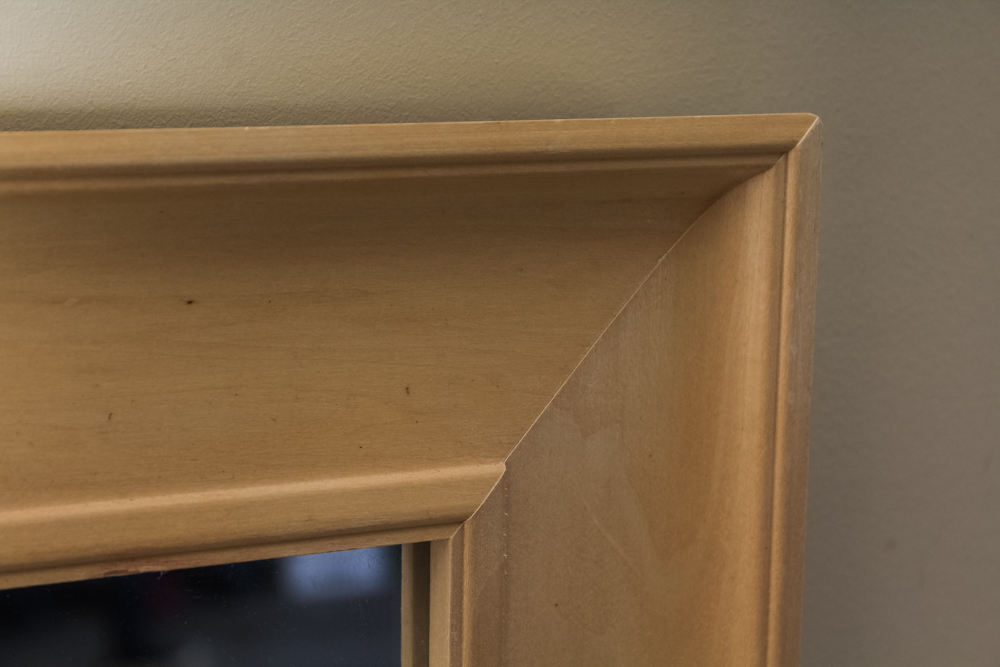 Easel Back Maple Floor Mirror