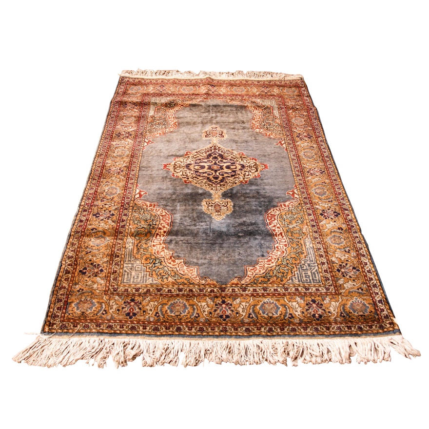 Hand-Knotted Persian Area Rug