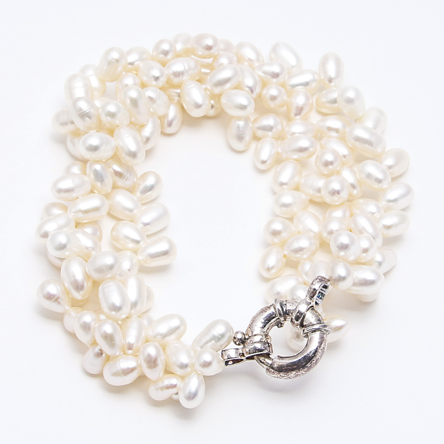 Freshwater Pearl Necklace and Bracelet Set