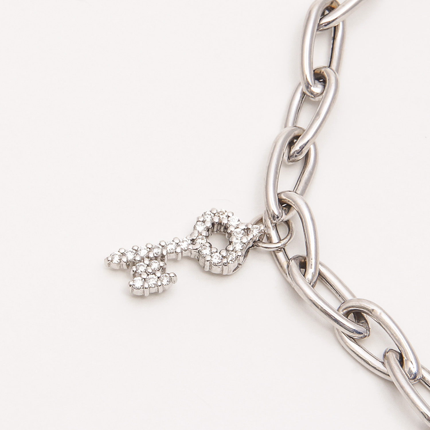 Roberto Coin Tiny Treasure 18K Diamond Charm Bracelet