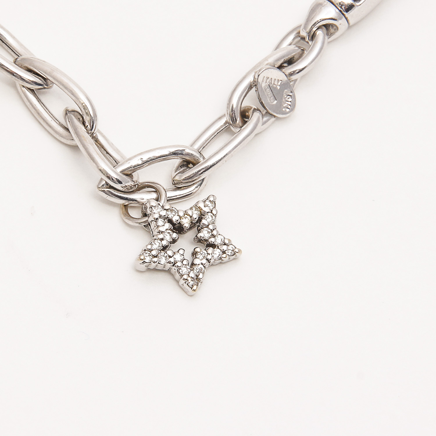 Roberto Coin Tiny Treasure 18K Diamond Charm Bracelet