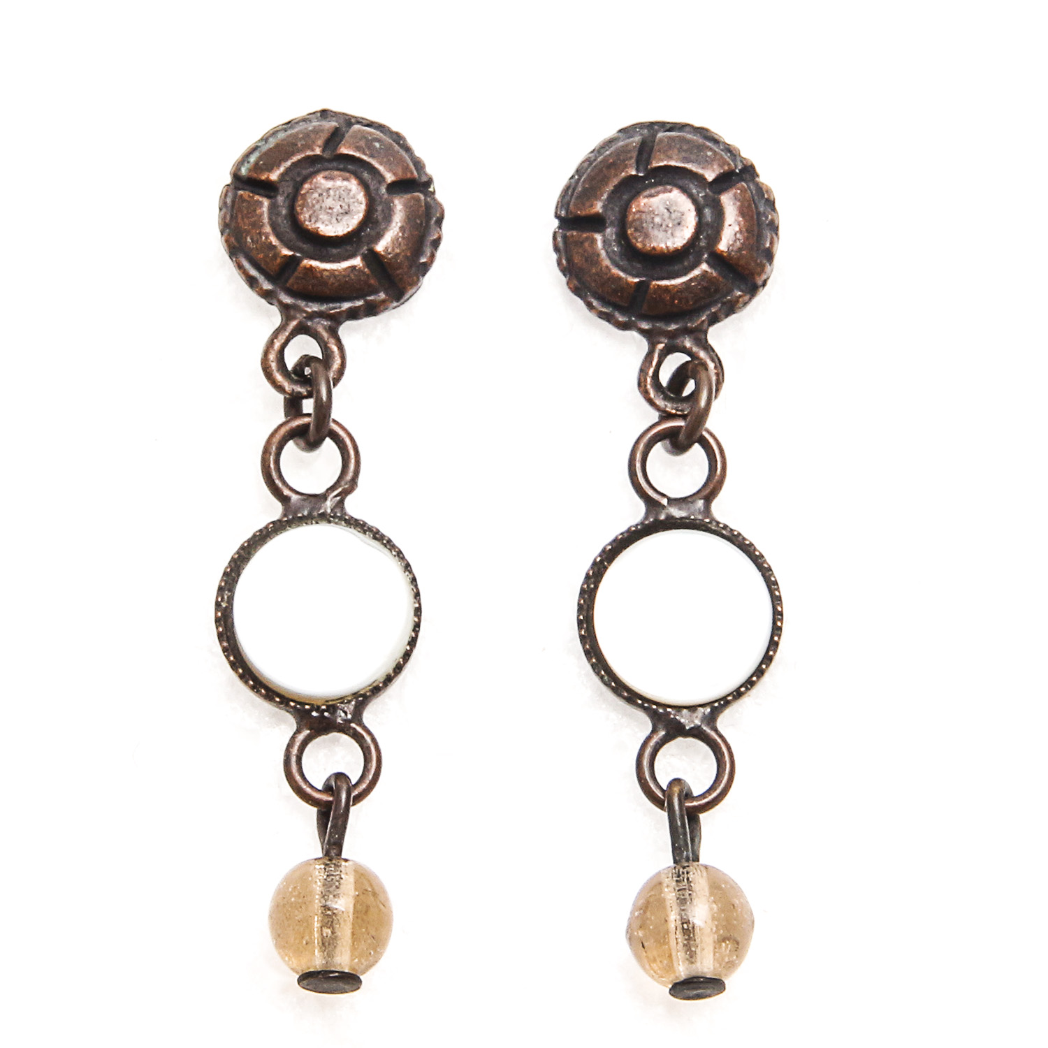 Pair of Kaari Meng NYC Mother of Pearl Earrings