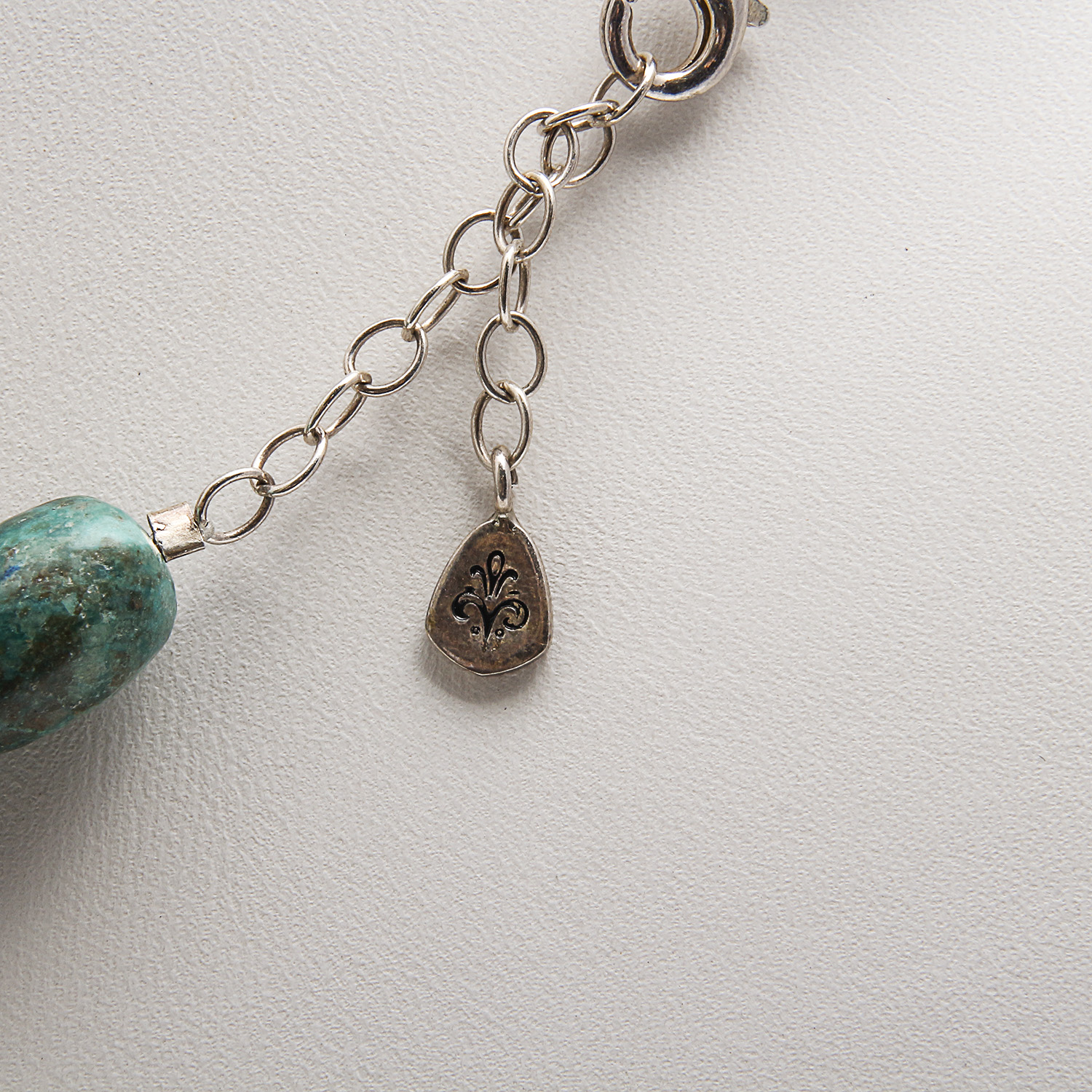 Set of Turquoise and Quartz Necklace and Bracelet by Barse