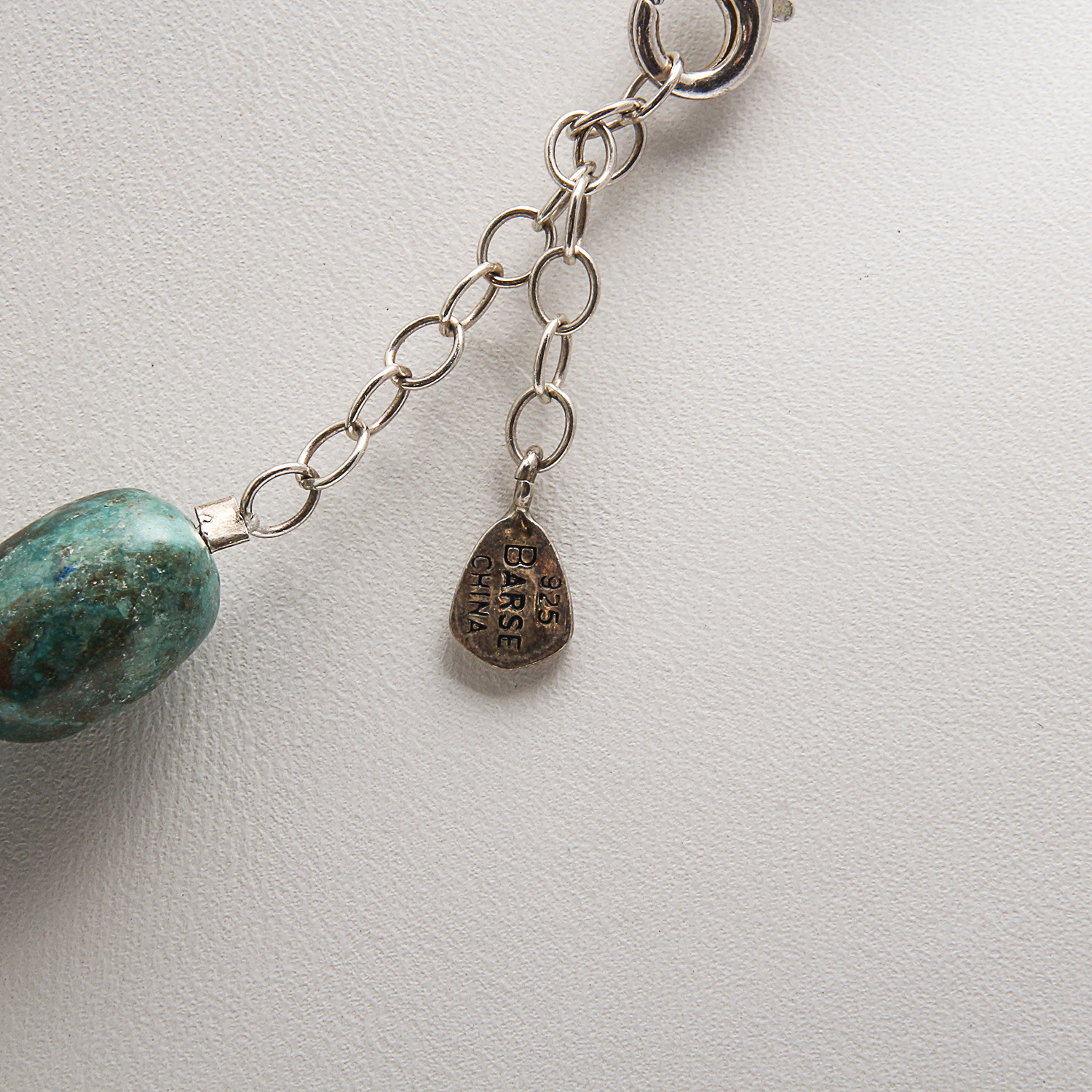 Set of Turquoise and Quartz Necklace and Bracelet by Barse