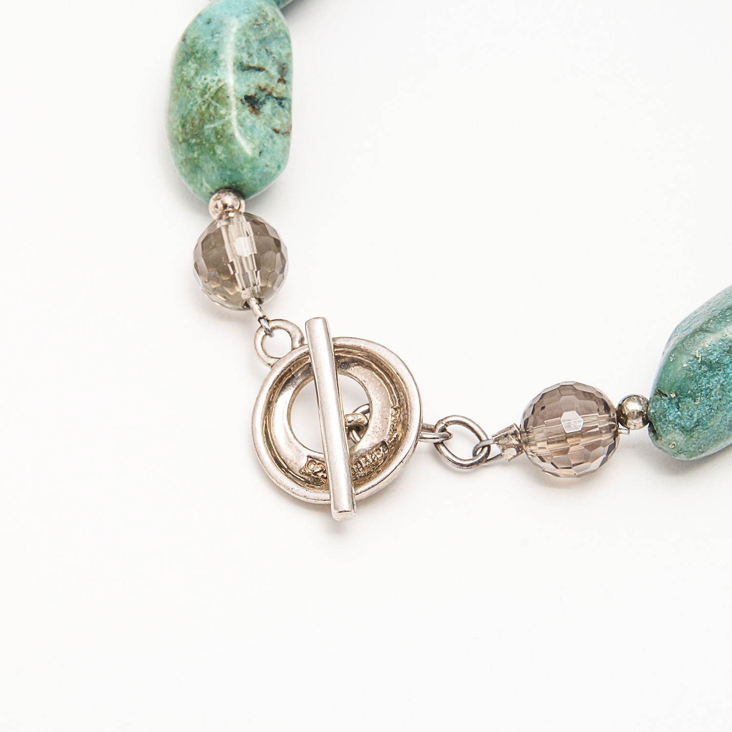 Set of Turquoise and Quartz Necklace and Bracelet by Barse