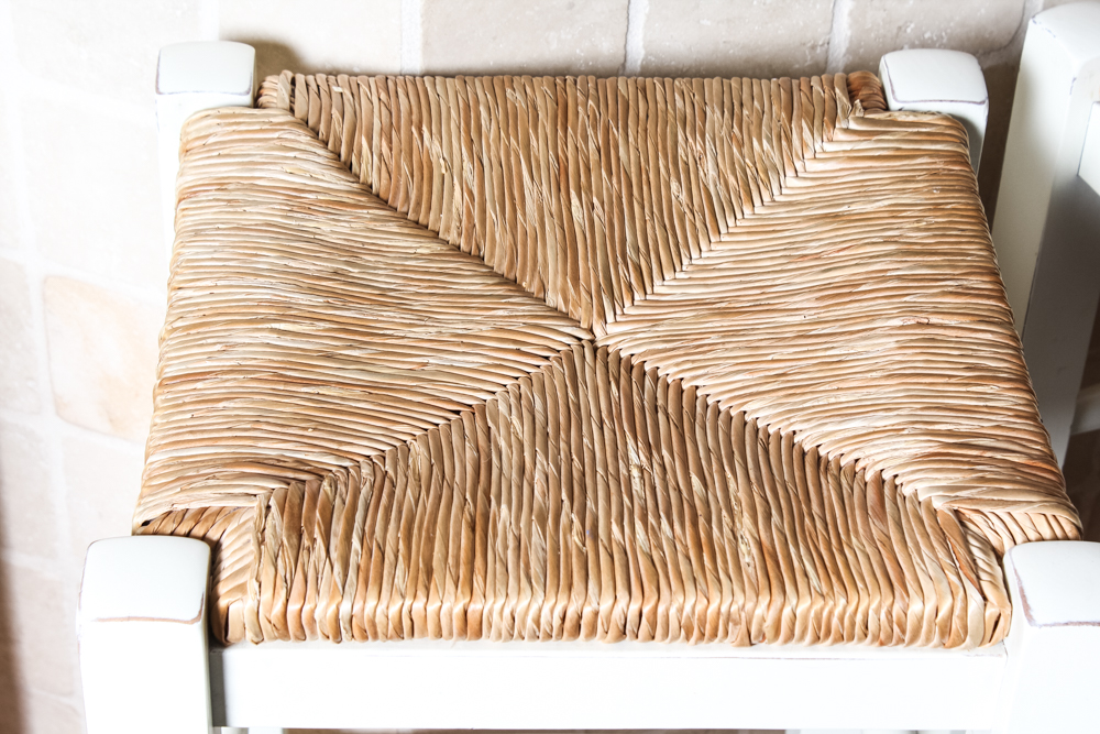 Rattan Covered Stool Set