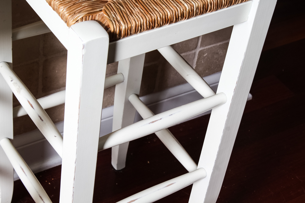 Rattan Covered Stool Set