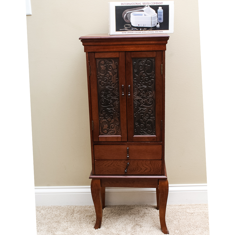 Modern Wood Jewelry Armoire