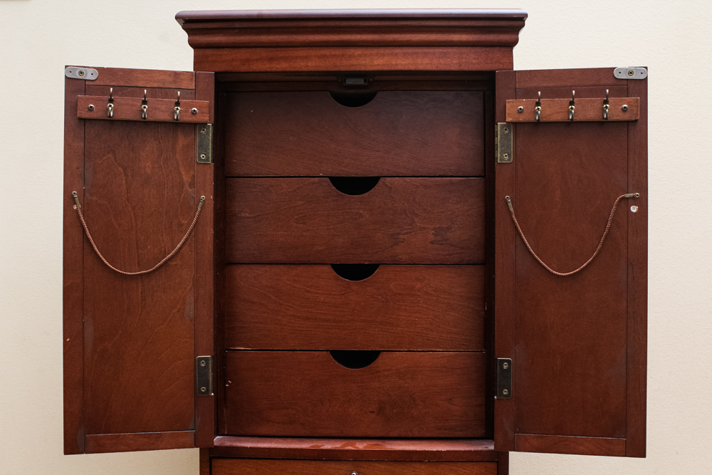 Modern Wood Jewelry Armoire