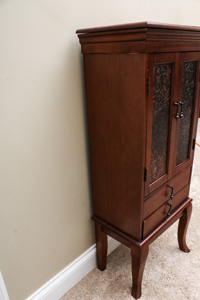 Modern Wood Jewelry Armoire