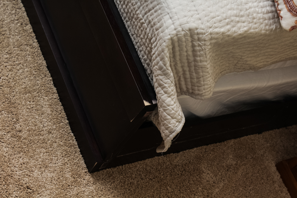 Wood and Faux Leather Daybed