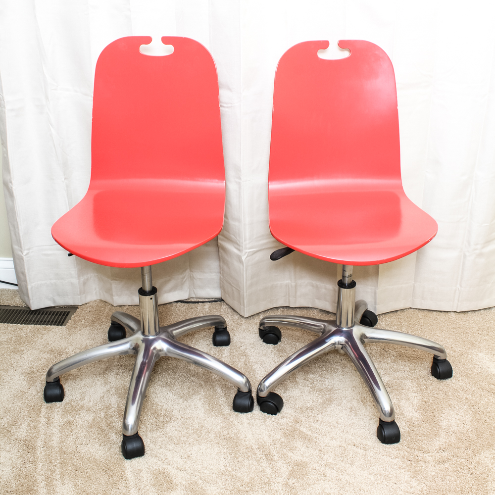 Pair of Pottery Barn Retro Inspired Desk Chairs