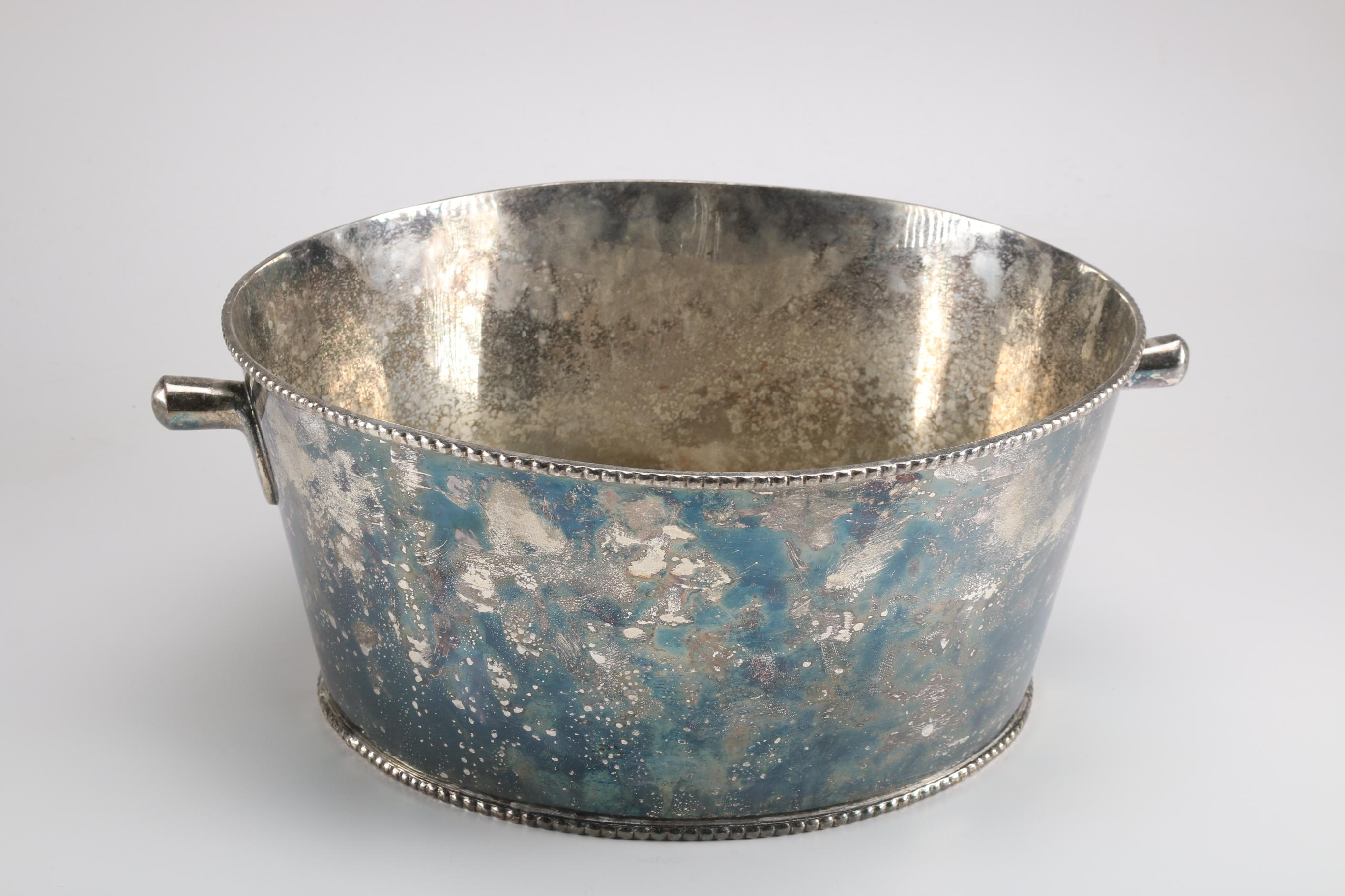 Reed & Barton Silver Plate Pitcher and Indian Silver Plate Ice Bucket