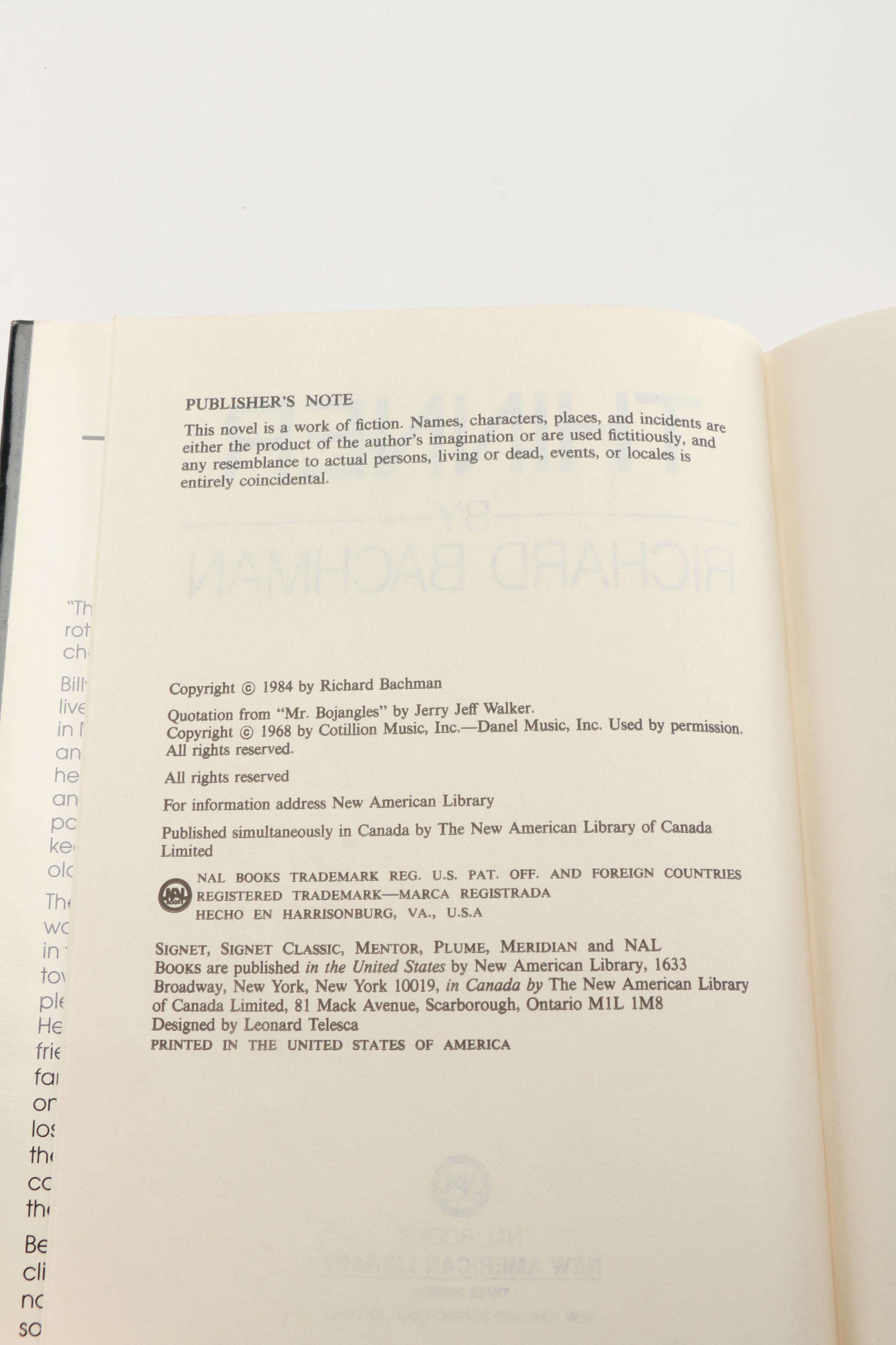 Stephen King Novels Including First Editions