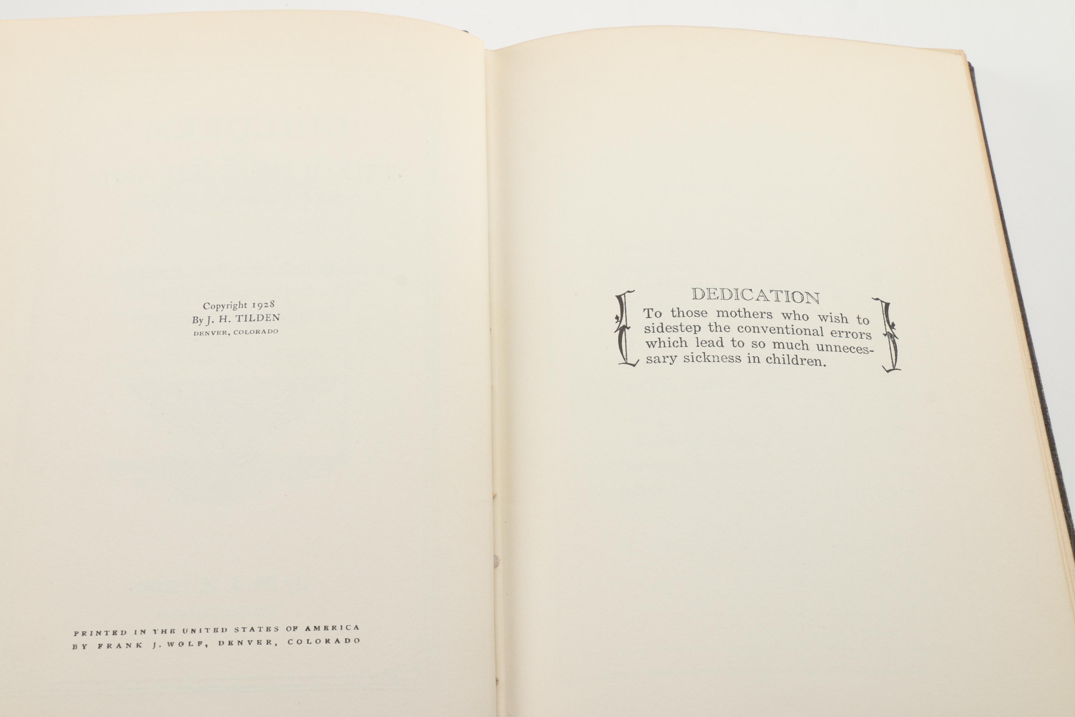 Vintage Medical Books Including 1928 "Children: Their Health and Happiness"