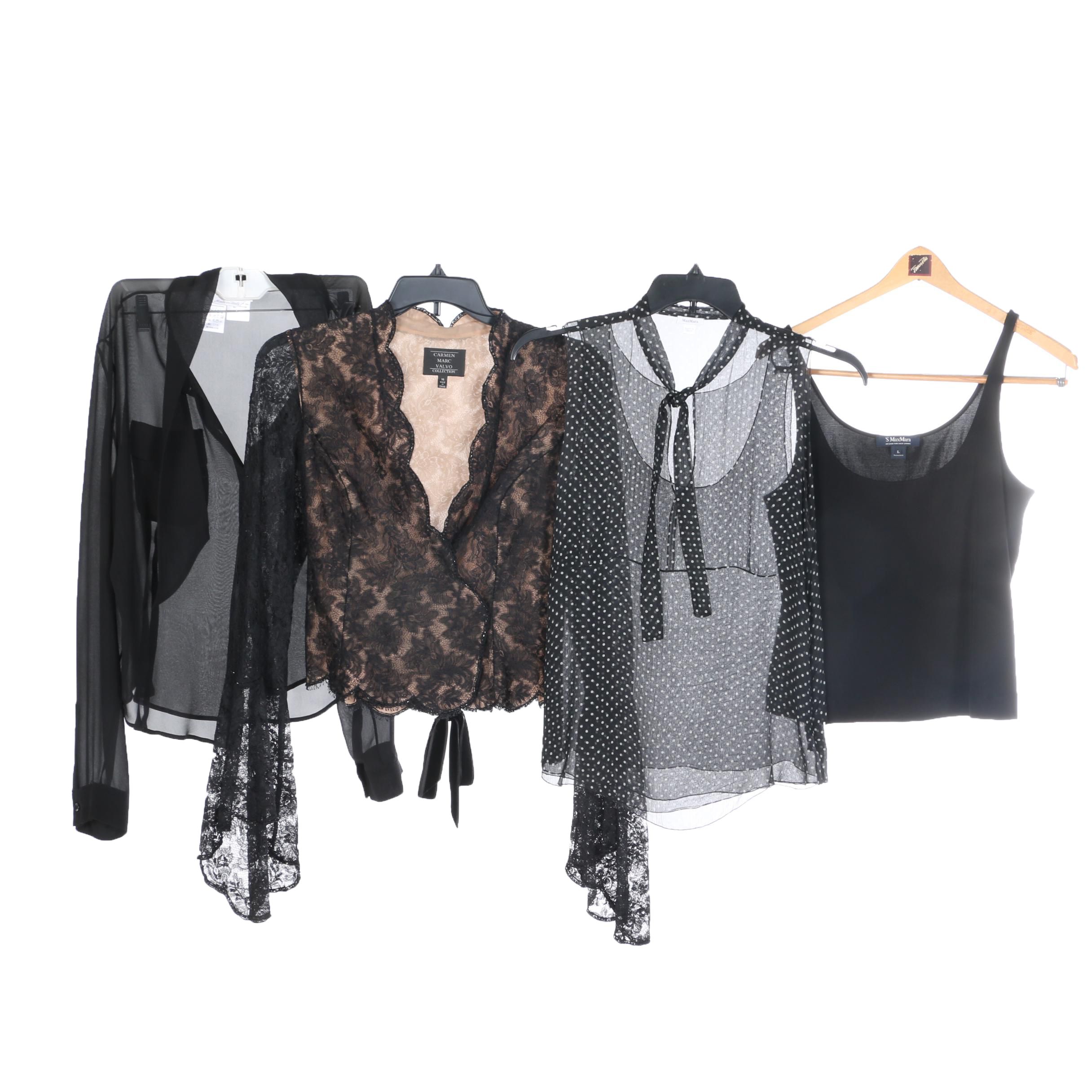 Women's Blouses Featuring Carmen Marc Valvo and Max Mara
