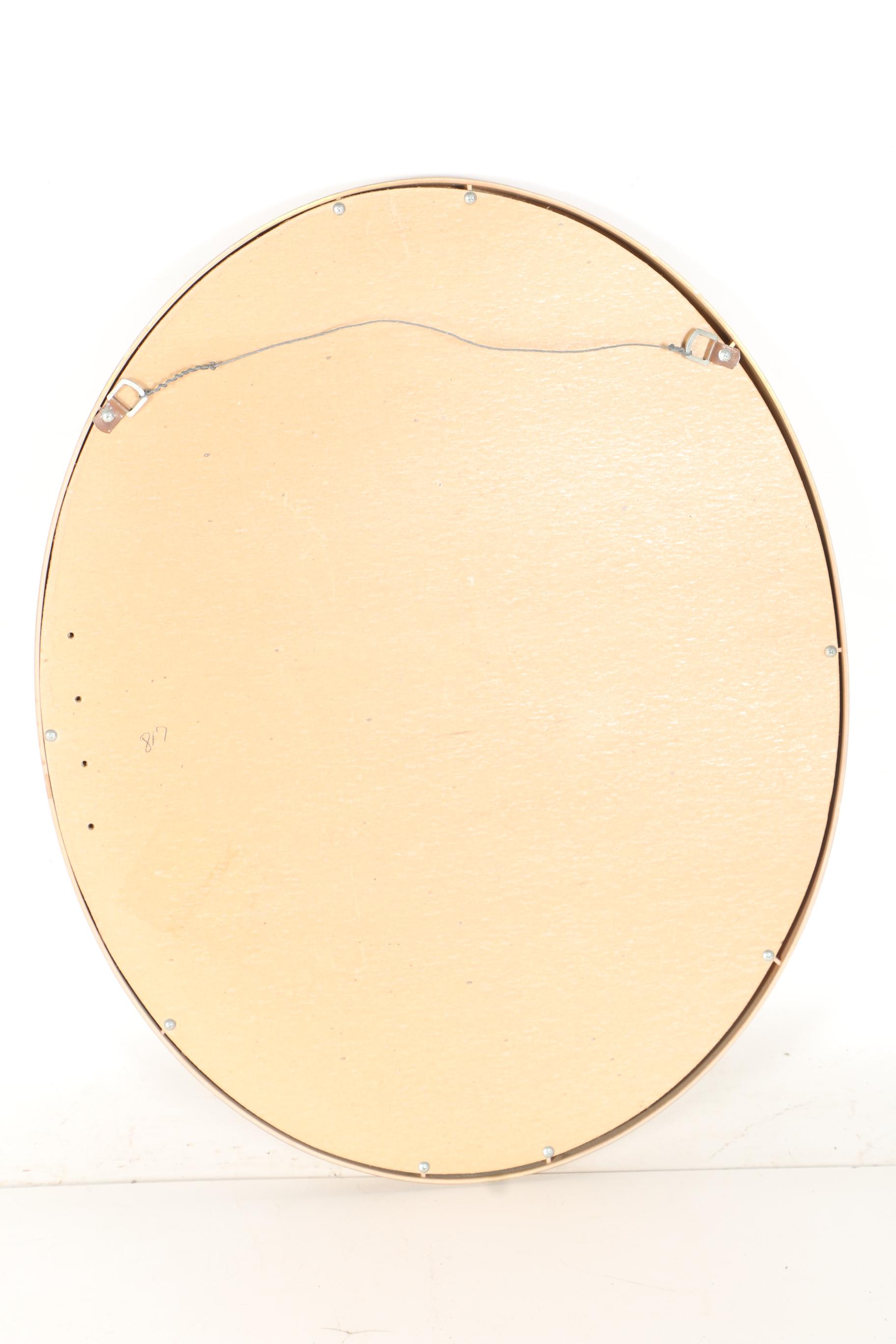 Gilded Oval Wall Mirror