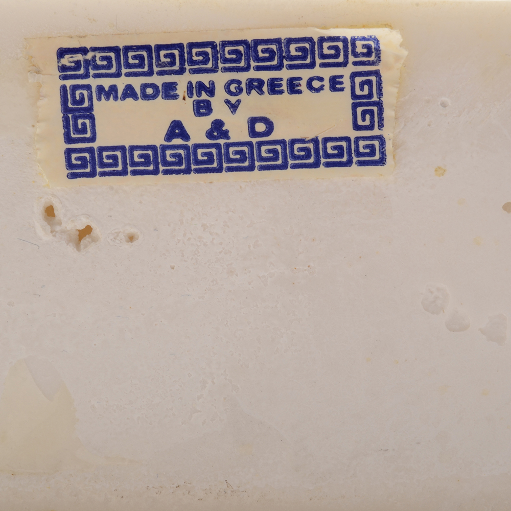 Imitation Marble Sculpture of Woman Riding a Horse