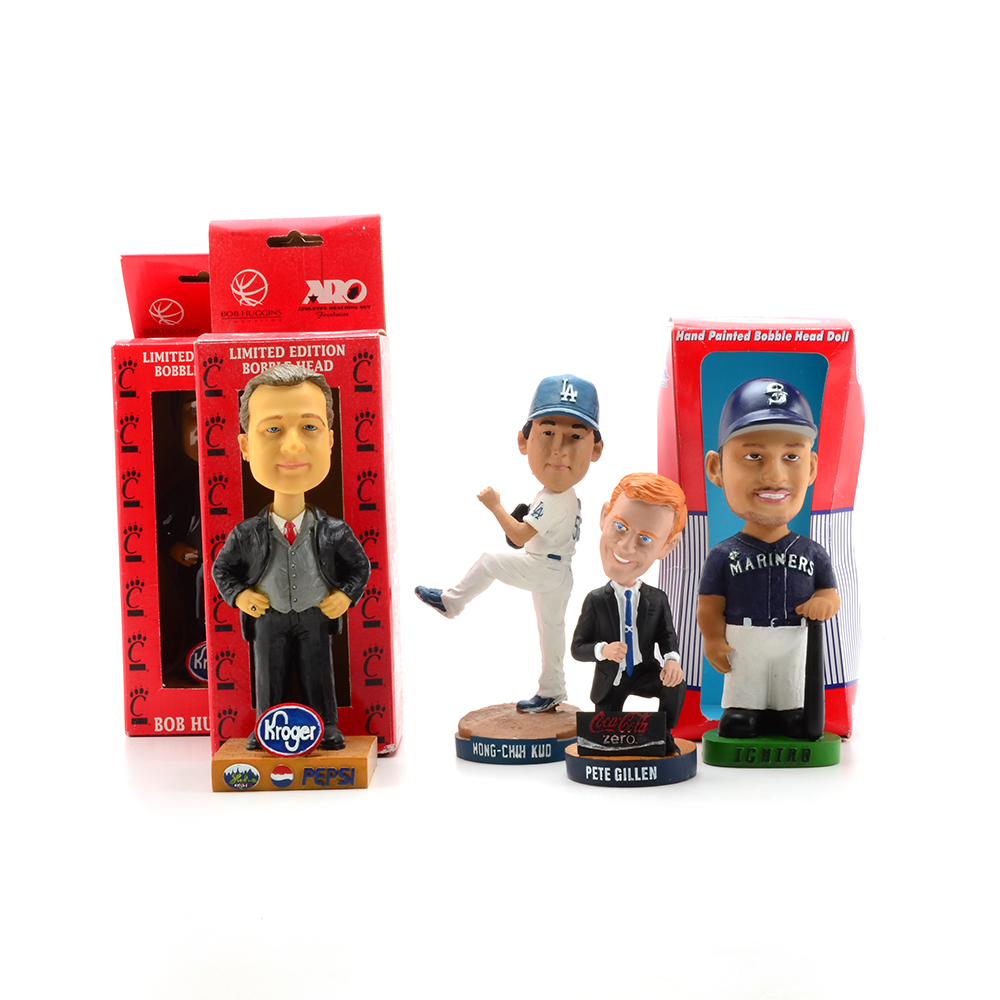 Basketball and Baseball Bobbleheads