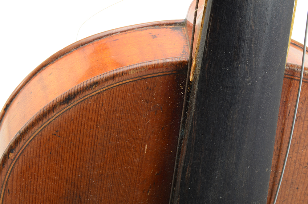 Antique Violin and Wood Case