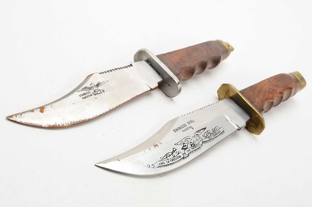 Group of Hunting and Survival Knives
