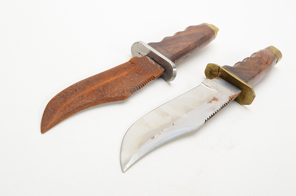 Group of Hunting and Survival Knives